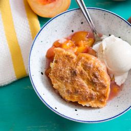Classic Biscuit-Topped Peach Cobbler Recipe