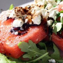 French in a Flash: Watermelon, Arugula, Chevre Salad Recipe