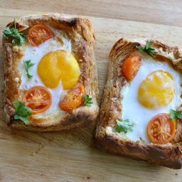 Puff Pastry Breakfast Egg Tarts Recipe