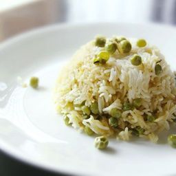 Basmati Rice and Pea Pilaf (Peas Pulao) Recipe