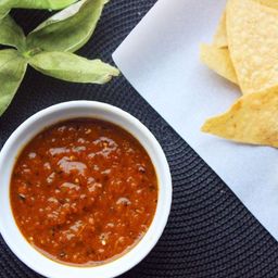 Charred Tomatillo and Yellow Pepper Salsa Recipe