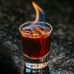 Flaming Dr. Pepper