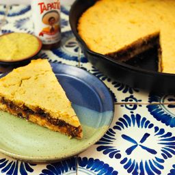 Tamal de Cazuela (Mexican Tamale Pie) With Black Bean Filling Recipe