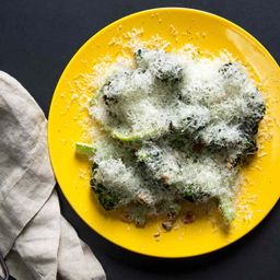 Charred Broccoli With Manchego, Hazelnuts, and Honey Recipe
