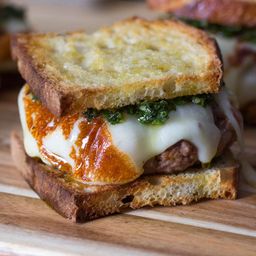 Argentine Asado Burgers With Seared Provolone and Chimichurri Recipe