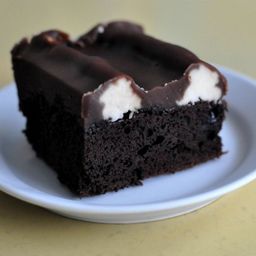 Bumpy Cake (Chocolate Cake with Vanilla Buttercream and Chocolate Fudge) Recipe