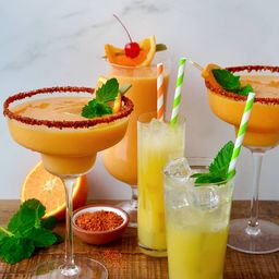 Orange and Mango Margarita Three Ways - Just a Taste