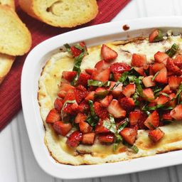 Balsamic-Strawberry Baked Goat Cheese Dip Recipe