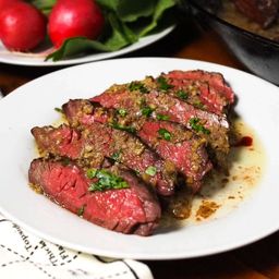 Hanger Steak With Bagna Cauda Pan Sauce Recipe