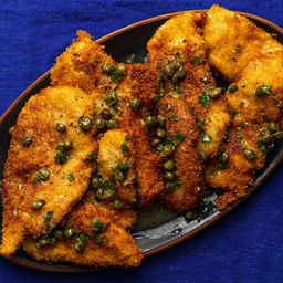 Chicken Piccata (Fried Chicken Cutlets With Lemon-Butter Pan Sauce)