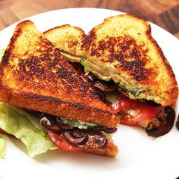 Vegan &#34;B.L.A.T.&#34;s: Lettuce, Tomato, Avocado, and Crispy Smoked Mushroom Sandwiches Recipe