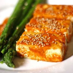 Broiled Tofu with Miso Glaze and Asparagus Recipe