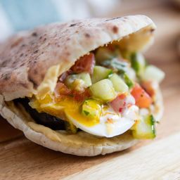 Sabich Sandwiches (Pitas With Eggplant, Eggs, Hummus, and Tahini) Recipe