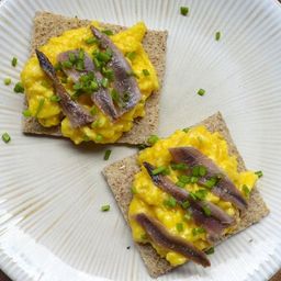 Scotch Woodcock (Creamy Scrambled Eggs and Anchovies on Toast) Recipe