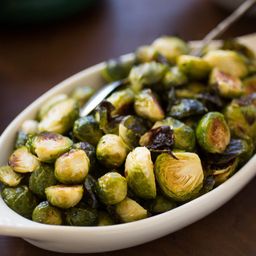 Roasted Brussels Sprouts and Shallots With Balsamic Vinegar Recipe