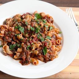 Pasta With Rich and Hearty Mushroom Bolognese Recipe