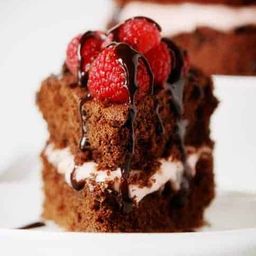 Skinny Chocolate Raspberry Cake