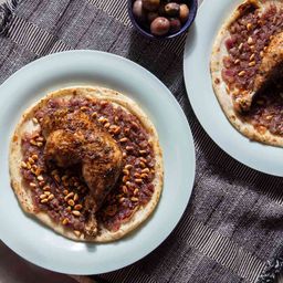 Msakhan (Palestinian Flatbreads With Onion, Sumac, and Spiced Roast Chicken)