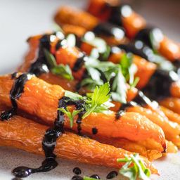Roasted Carrots With Black Sesame Dressing Recipe