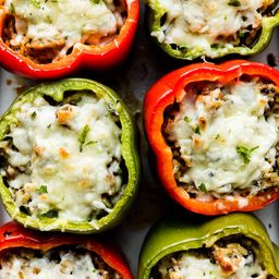 Sausage &amp; Herb Stuffed Peppers