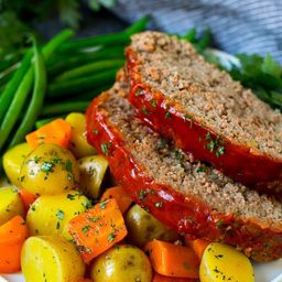 Crockpot Meatloaf with Vegetables