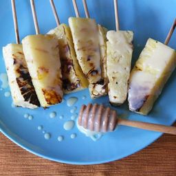 Grilled Pineapple With Coconut-Condensed Milk-Butter Sauce Recipe