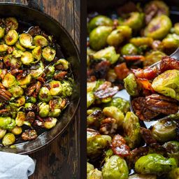 Brussel Sprouts in Maple Bourbon Sauce