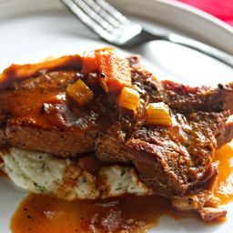 Cider-Braised Country-Style Pork Ribs With Creamy Mashed Potatoes Recipe