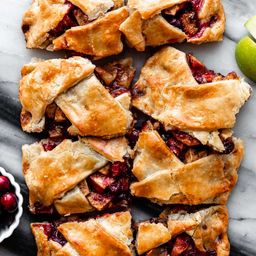 Cranberry Apple Slab Pie (Small Version)