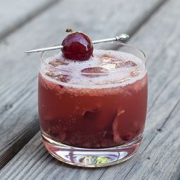 Cherry Smash: Smashing Fresh Cherries and Bourbon Together | The Drink Blog