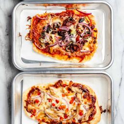 DIY Pizza Bar with 30 Minute Pizza Crust