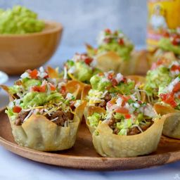 Easy Taco Salad Cups - Just a Taste